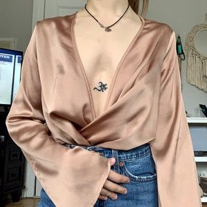 MISSGUIDED SATIN BODYSUIT